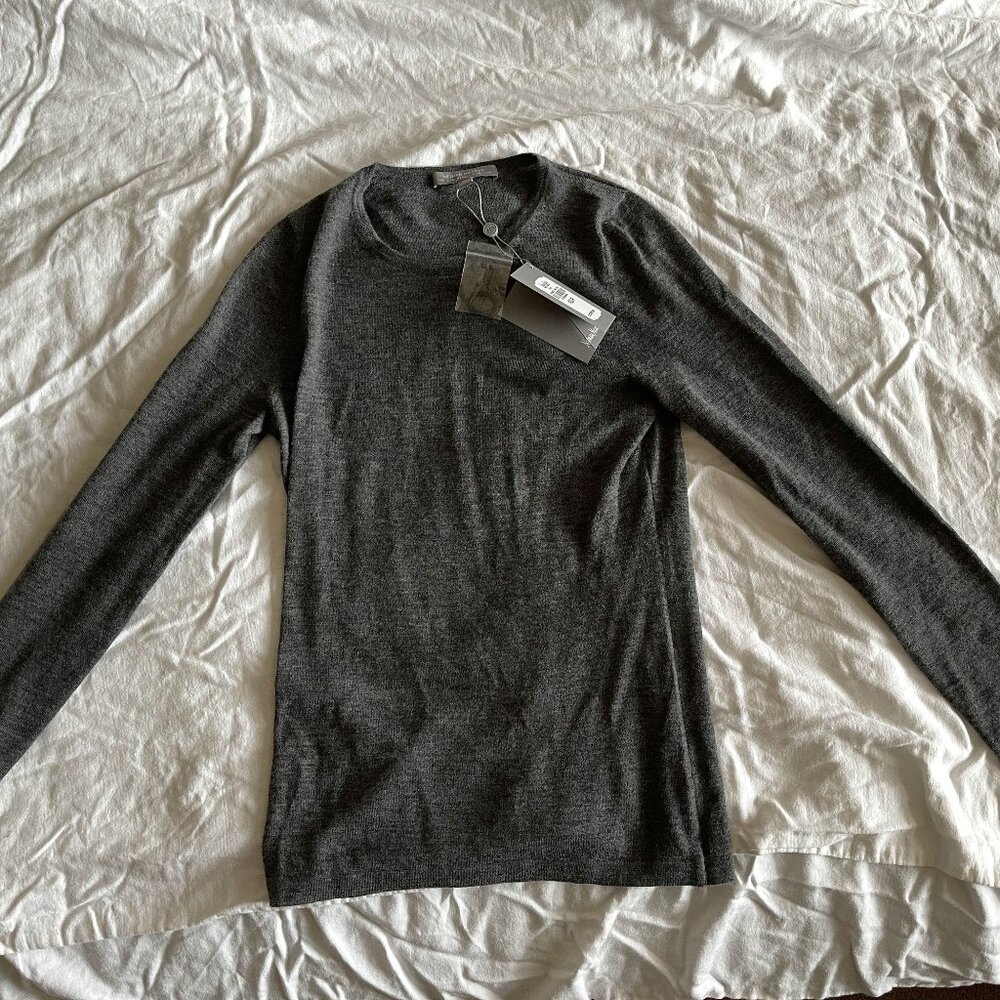 Neiman Marcus Cashmere Collection Cashmere Superfine Crewneck Top, XS/P